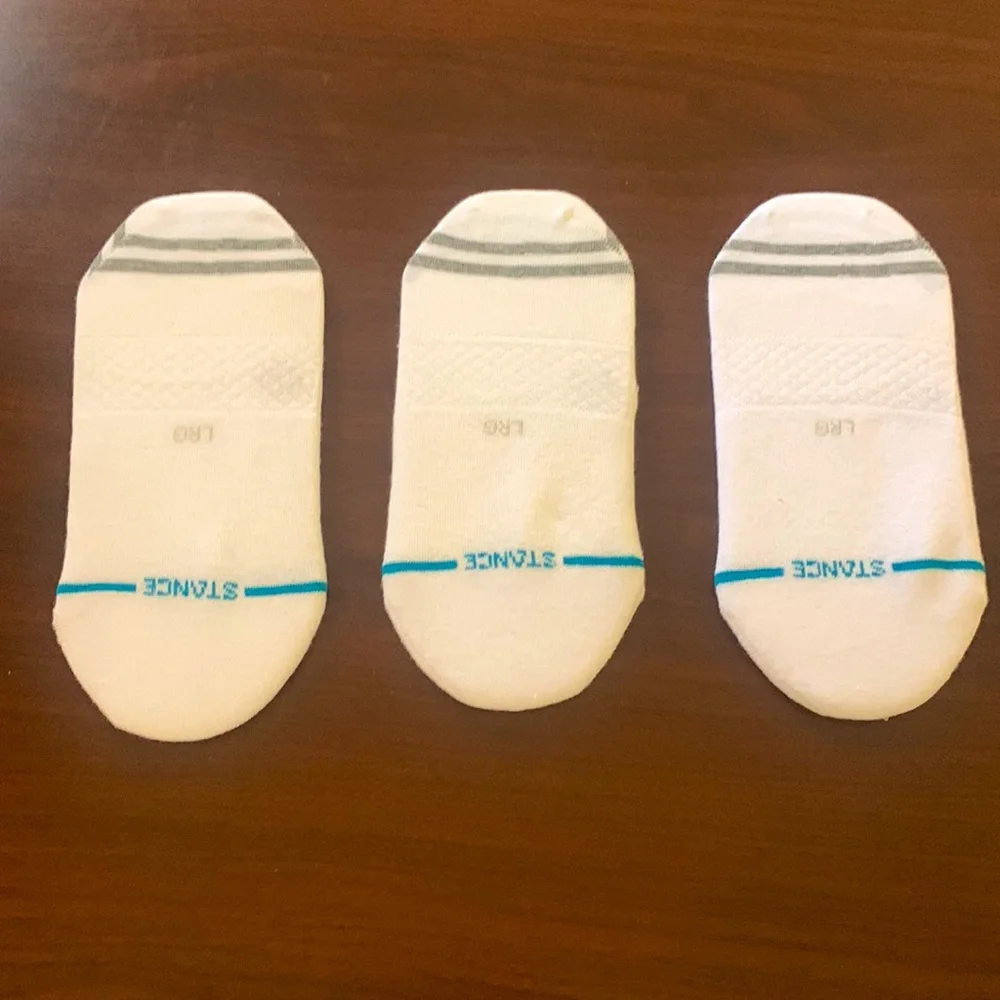 NWOT STANCE Gamut 3-Pack No-Show Liner Socks Size Large